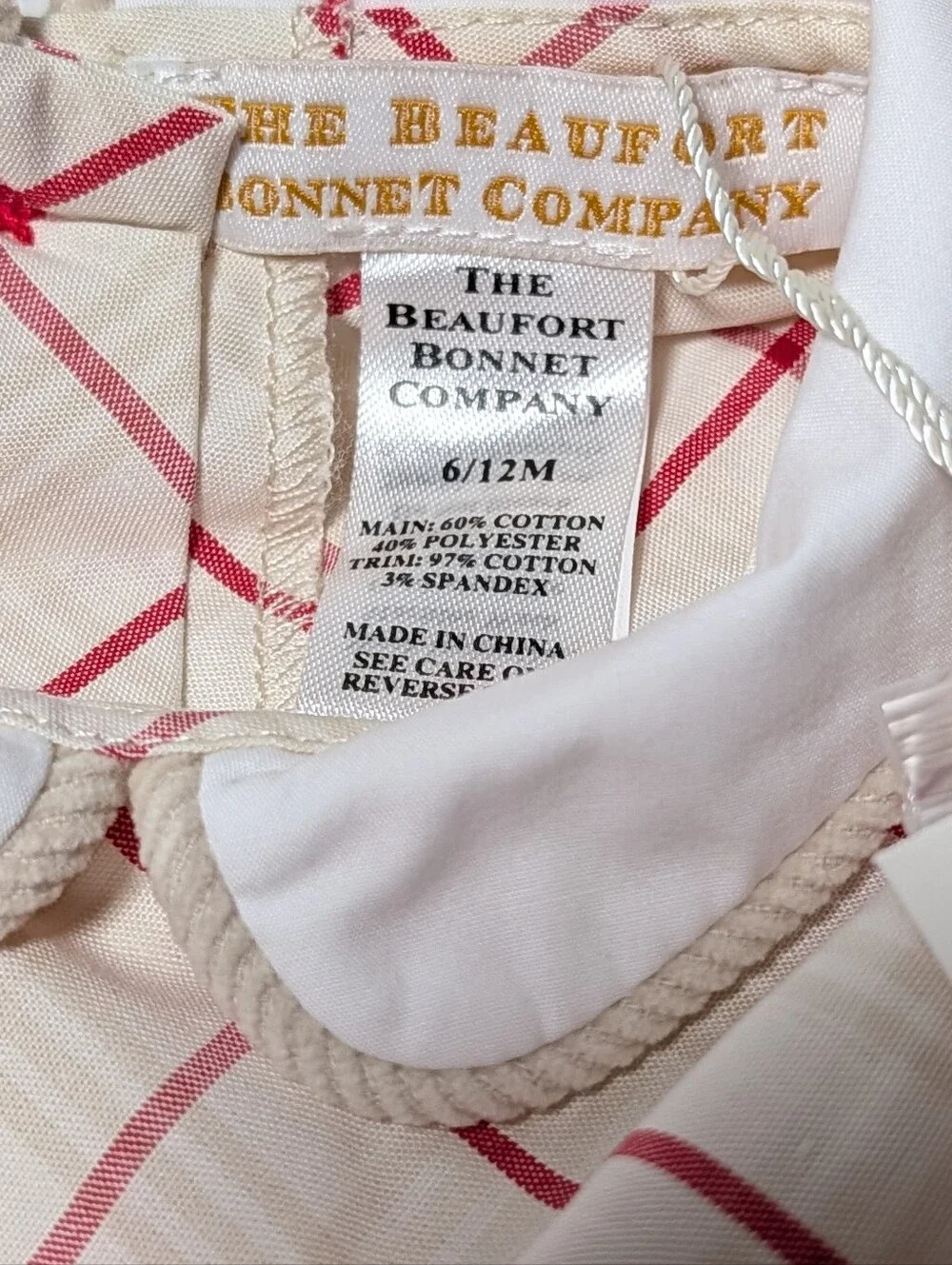 The Beaufort Bonnet Company Bradford Bubble 6/12M NWT Plaid Romper